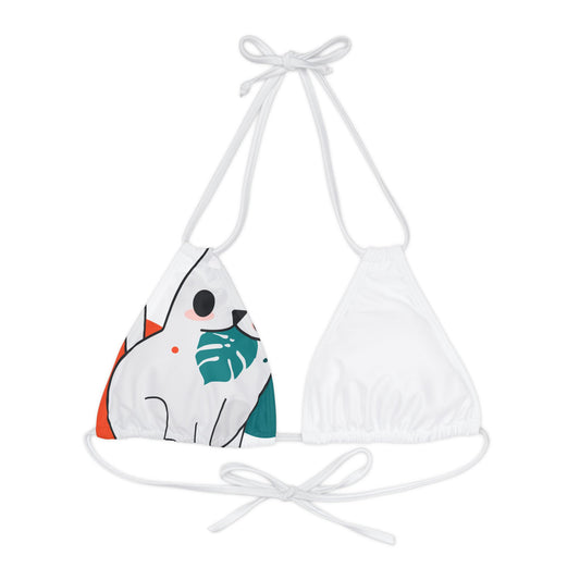 Strappy Triangle Bikini Top (AOP) TI-72123