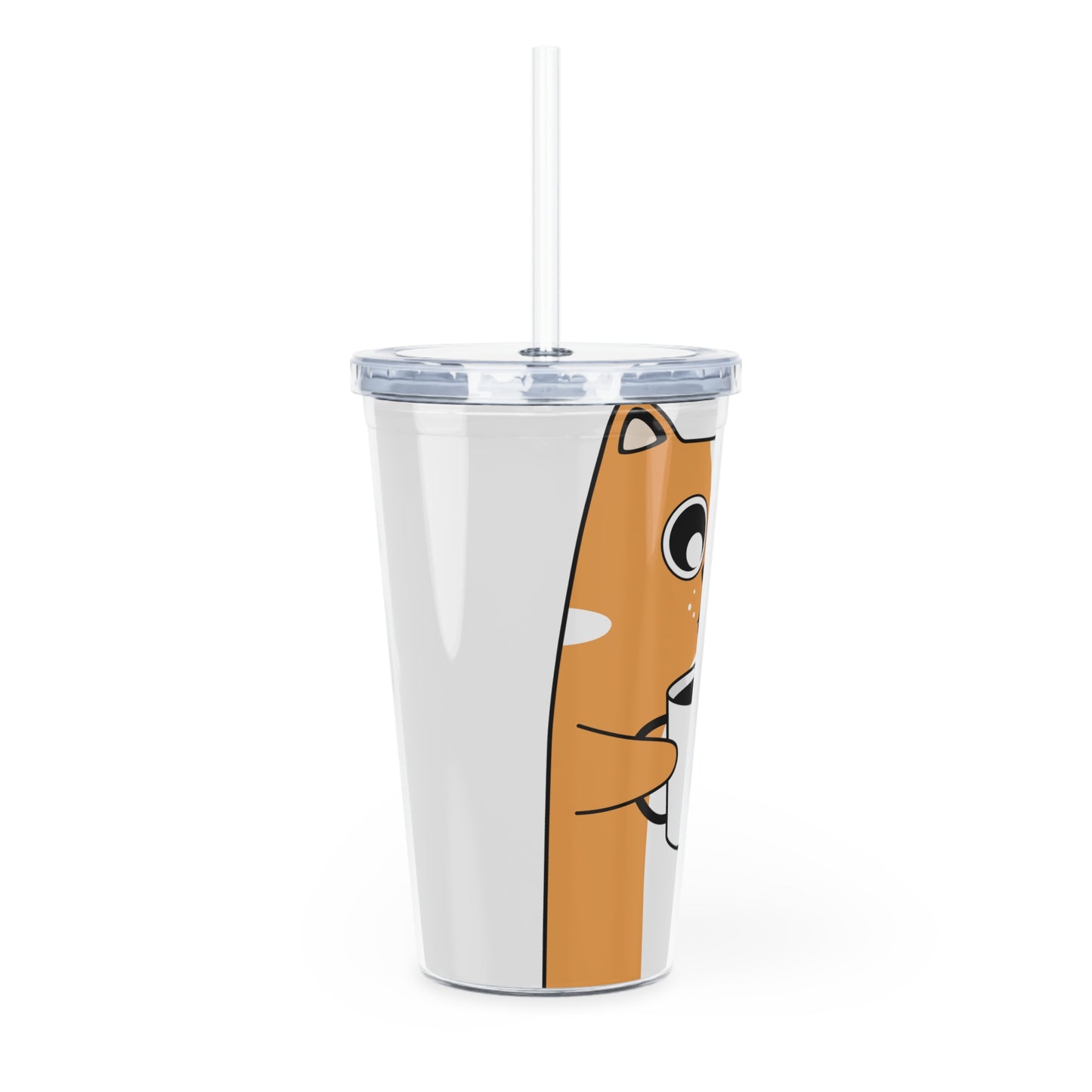 Plastic Tumbler with Straw TI-60944