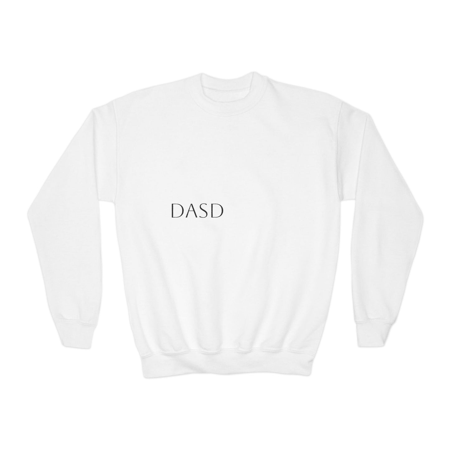 Youth Crewneck Sweatshirt with DASD Design - Cozy, Stylish Apparel for Everyday Wear