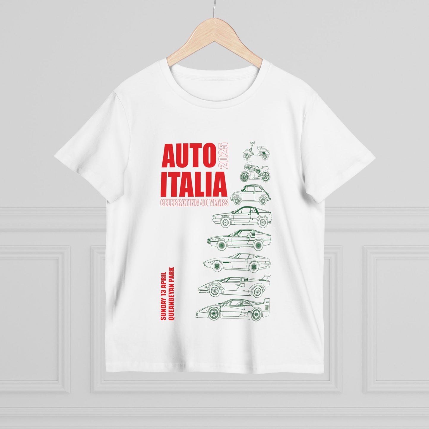 Women’s Auto Italia Graphic Tee - Celebrate Italian Cars
