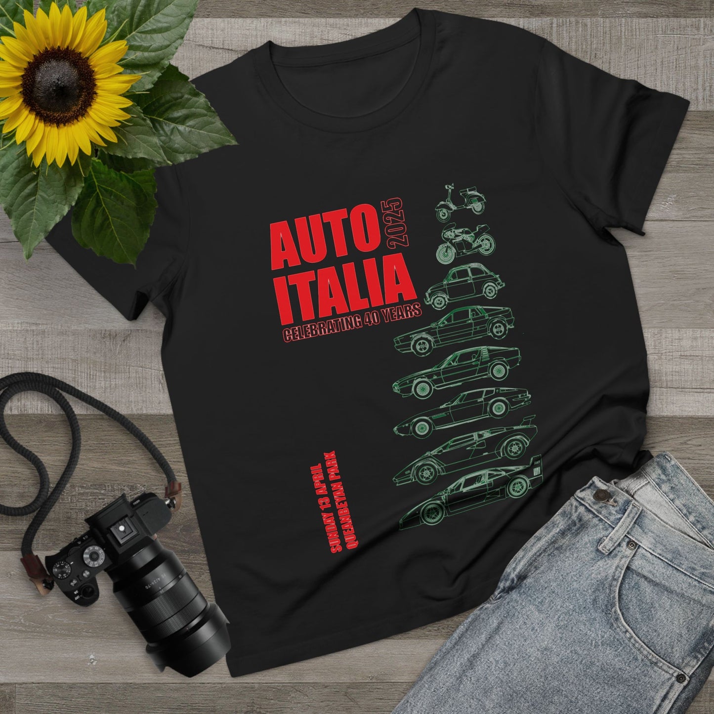 Women’s Auto Italia Graphic Tee - Celebrate Italian Cars