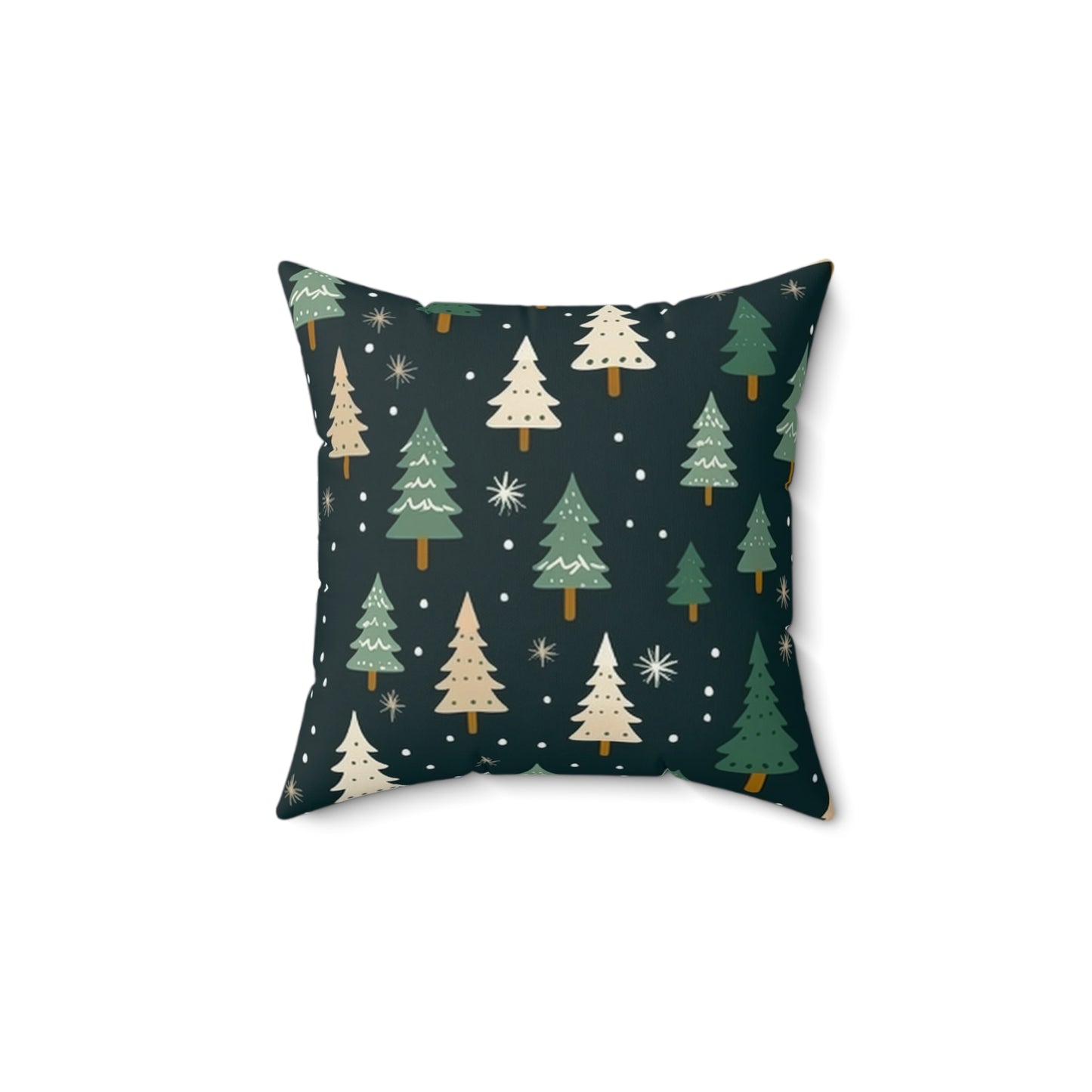 Cozy Holiday Tree Square Pillow - Festive Home Decor