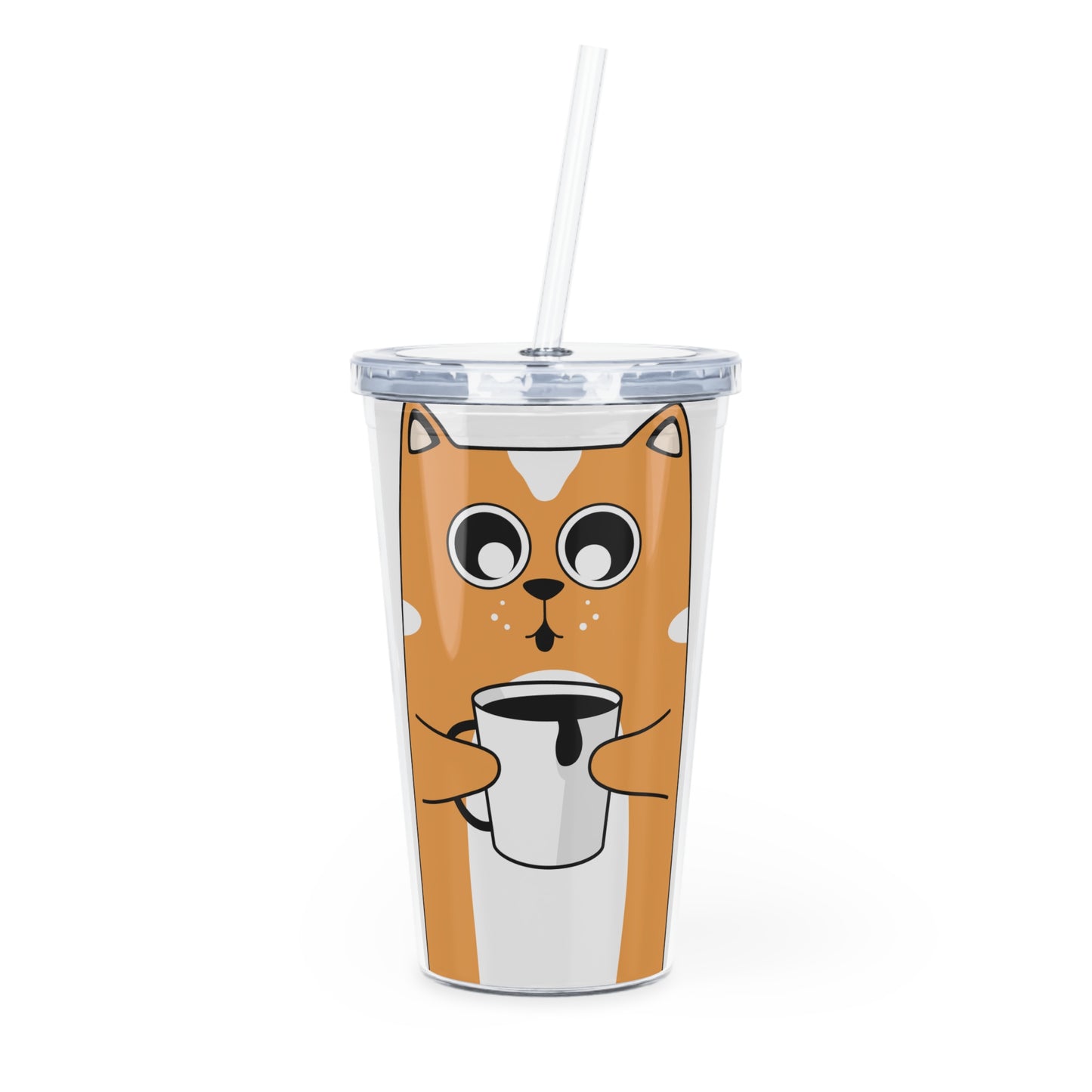 Plastic Tumbler with Straw TI-60944