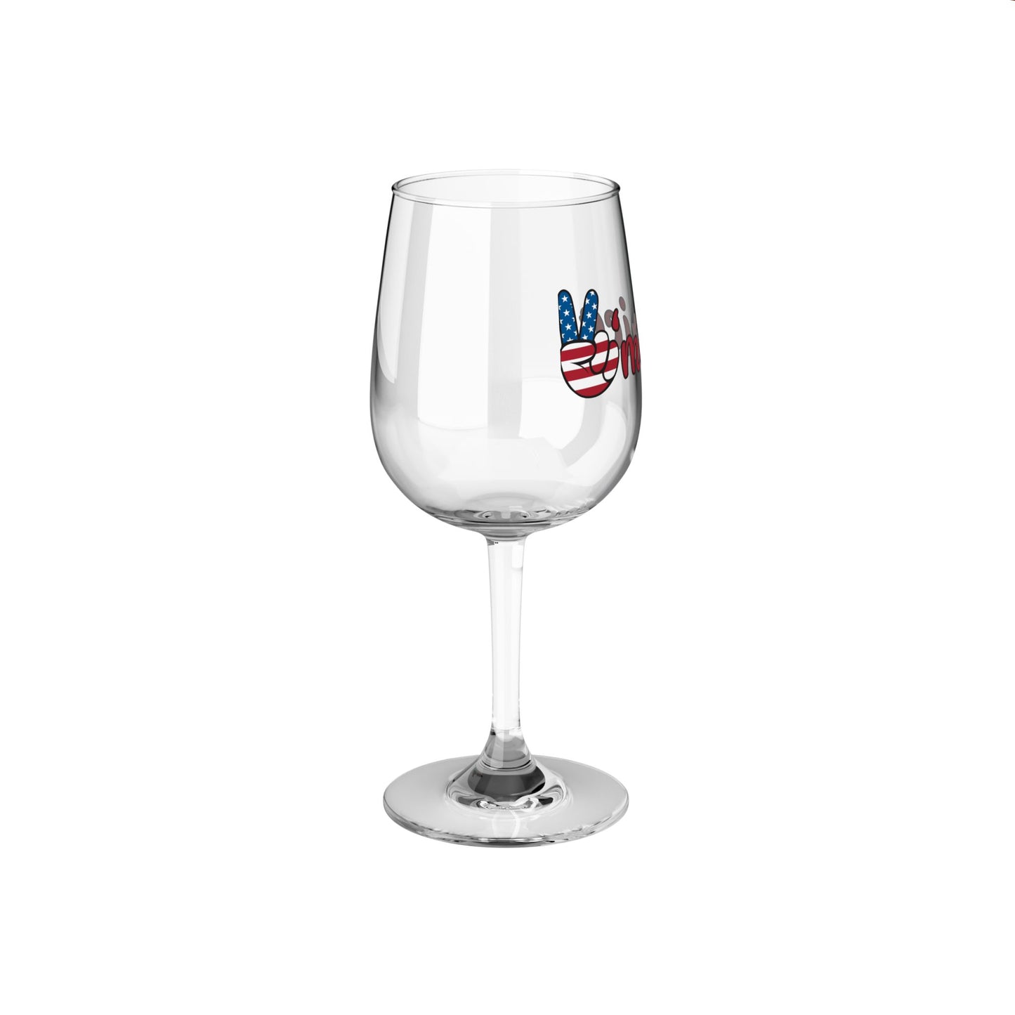 Patriotic Wine Glass - 12oz "Womerica"