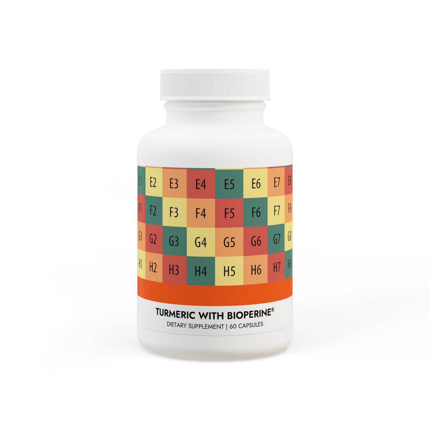 Turmeric with BioPerine® (Black Pepper Fruit Extract) Supplement (60 Capsules)