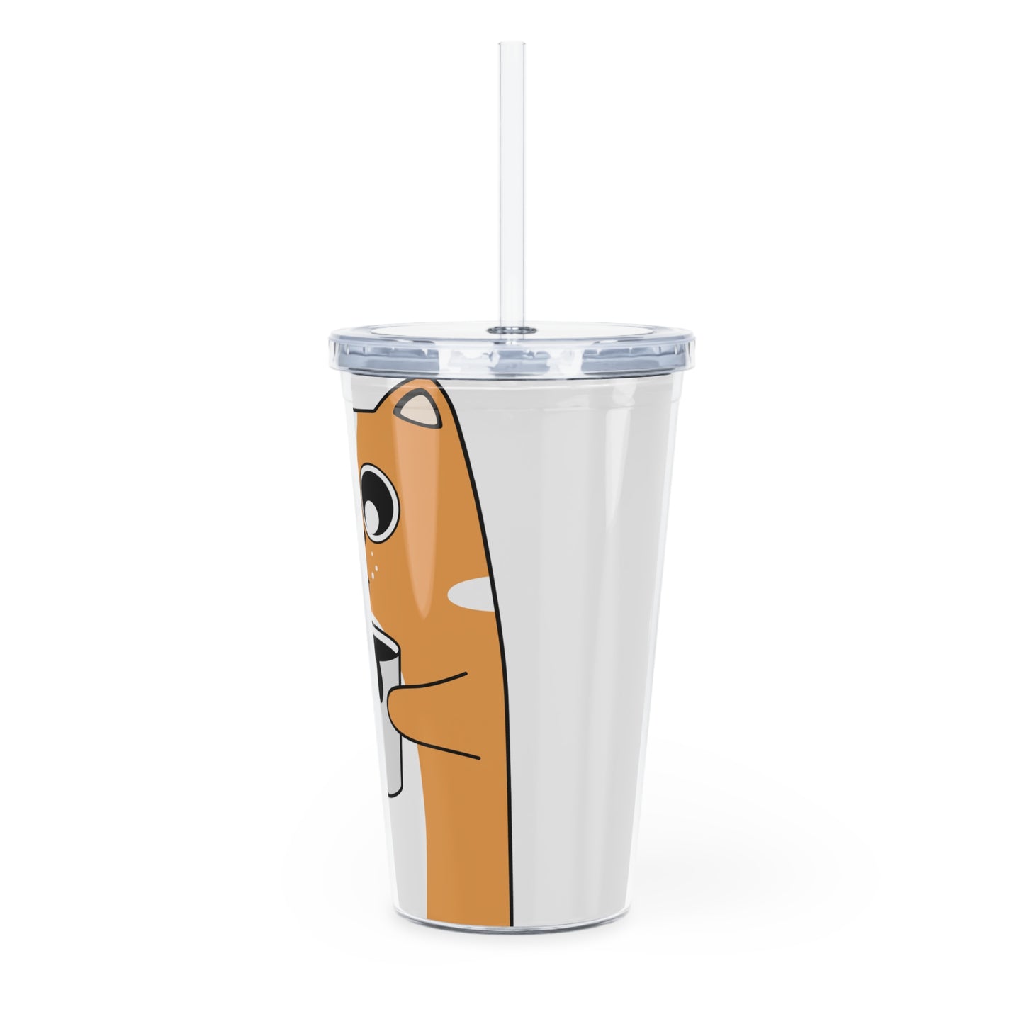 Plastic Tumbler with Straw TI-60944