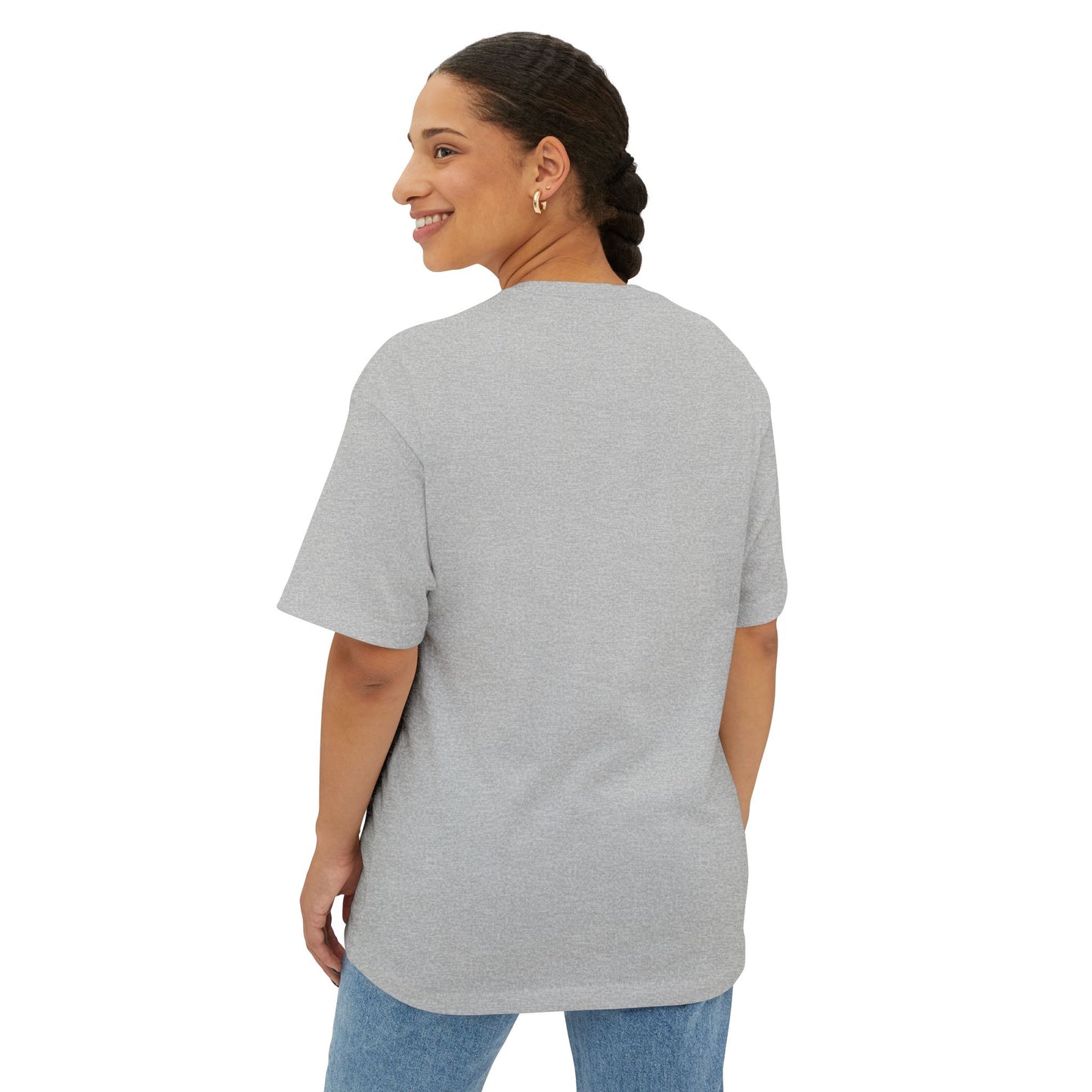 Personalized Unisex Oversized Boxy Tee - Customizable Text Apparel