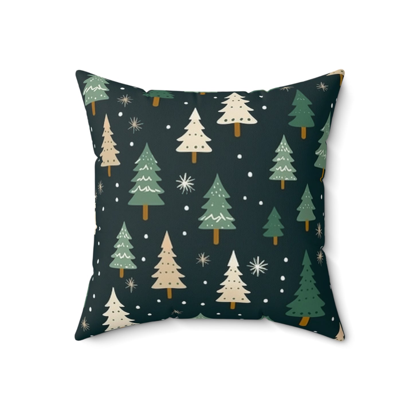 Cozy Holiday Tree Square Pillow - Festive Home Decor