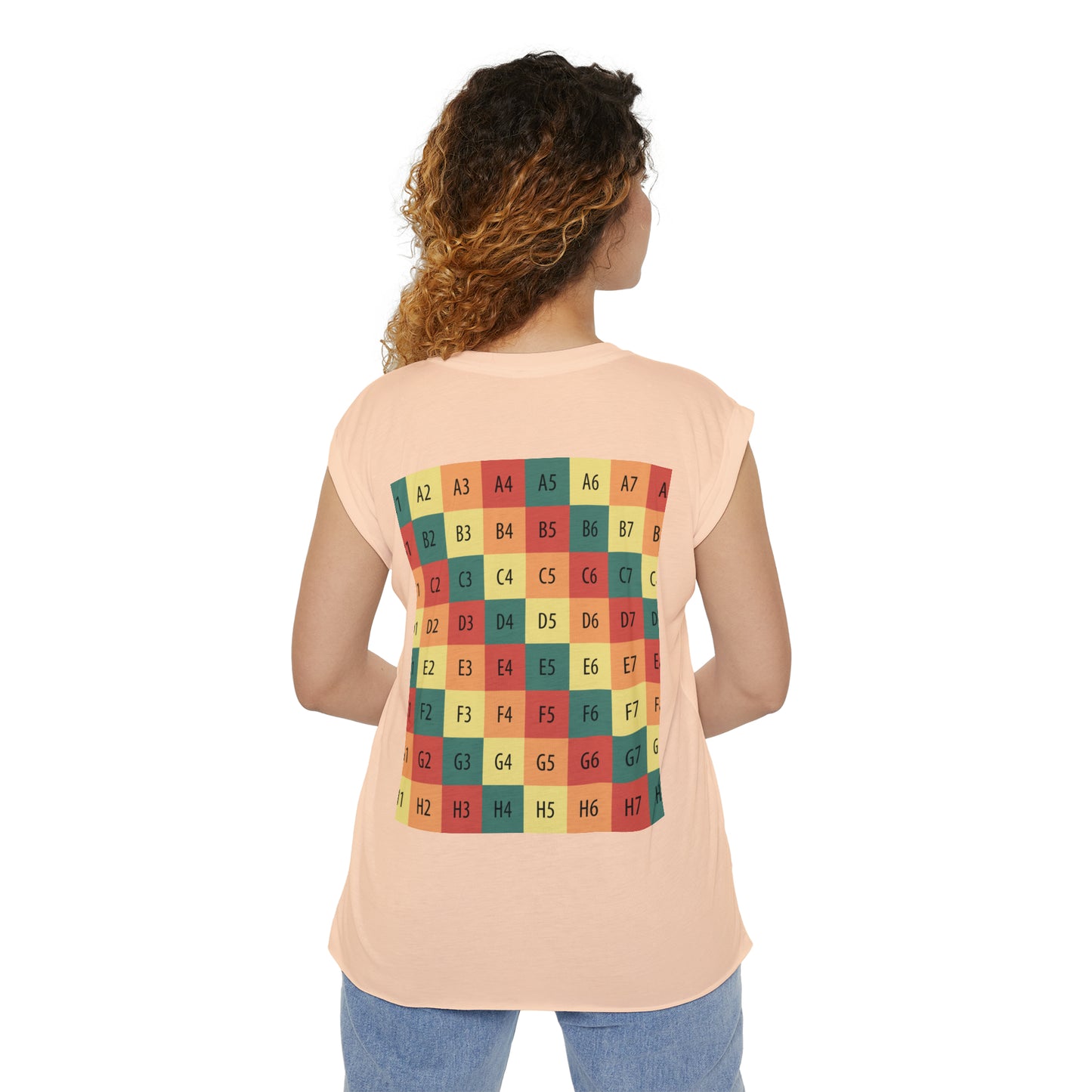 Women’s Flowy Rolled Cuffs Muscle Tee