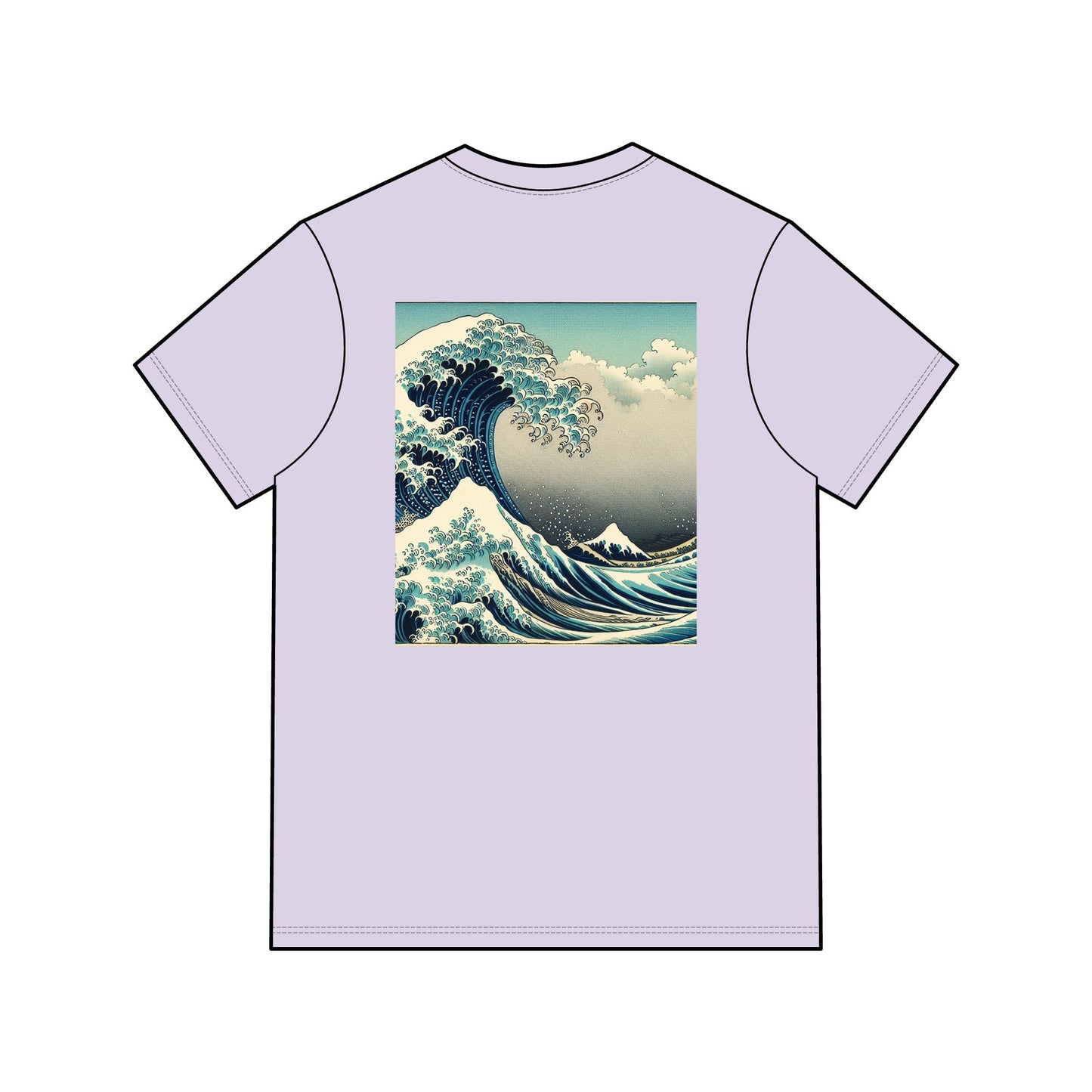 Men's Acid Washed Tee - Vintage Wave Graphic