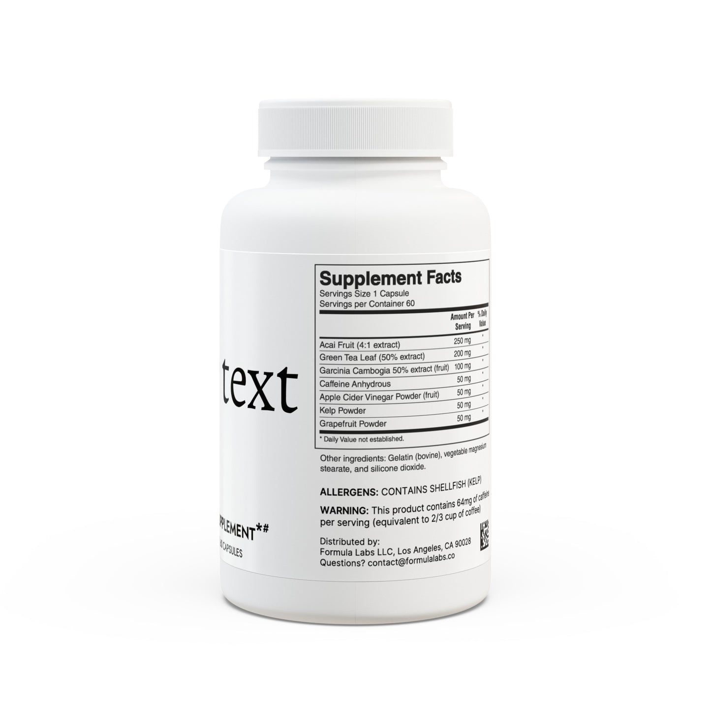 Weight Loss Supplement (60 capsules)