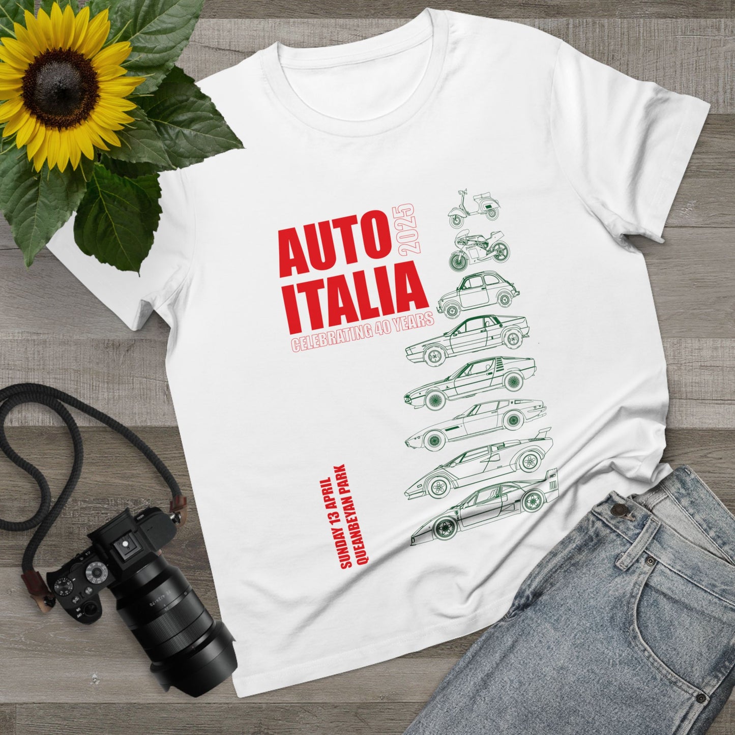 Women’s Auto Italia Graphic Tee - Celebrate Italian Cars
