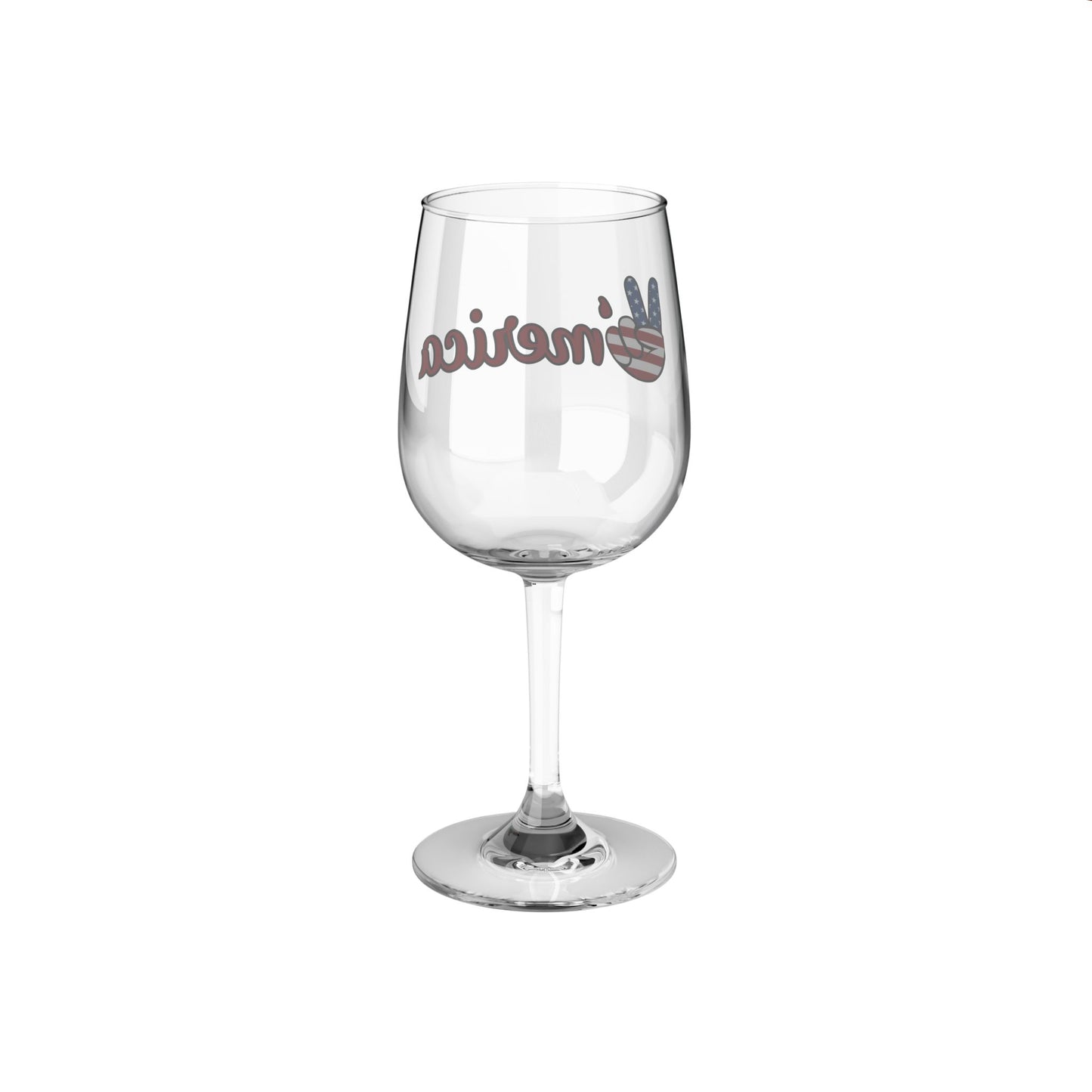 Patriotic Wine Glass - 12oz "Womerica"