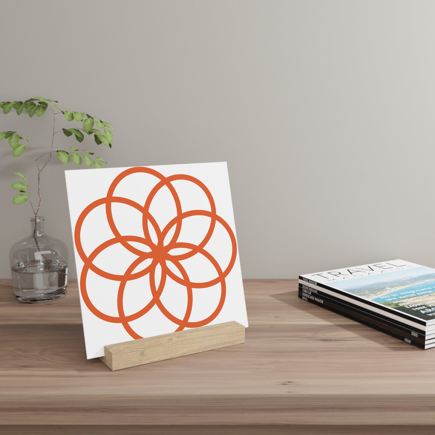 Decorative Gallery Board with Stand - Modern Art Display for Home & Office