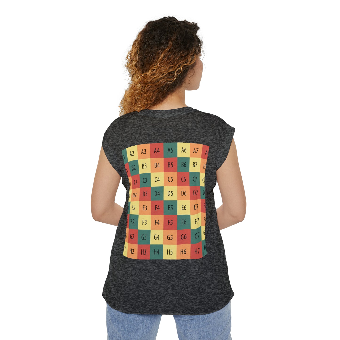 Women’s Flowy Rolled Cuffs Muscle Tee