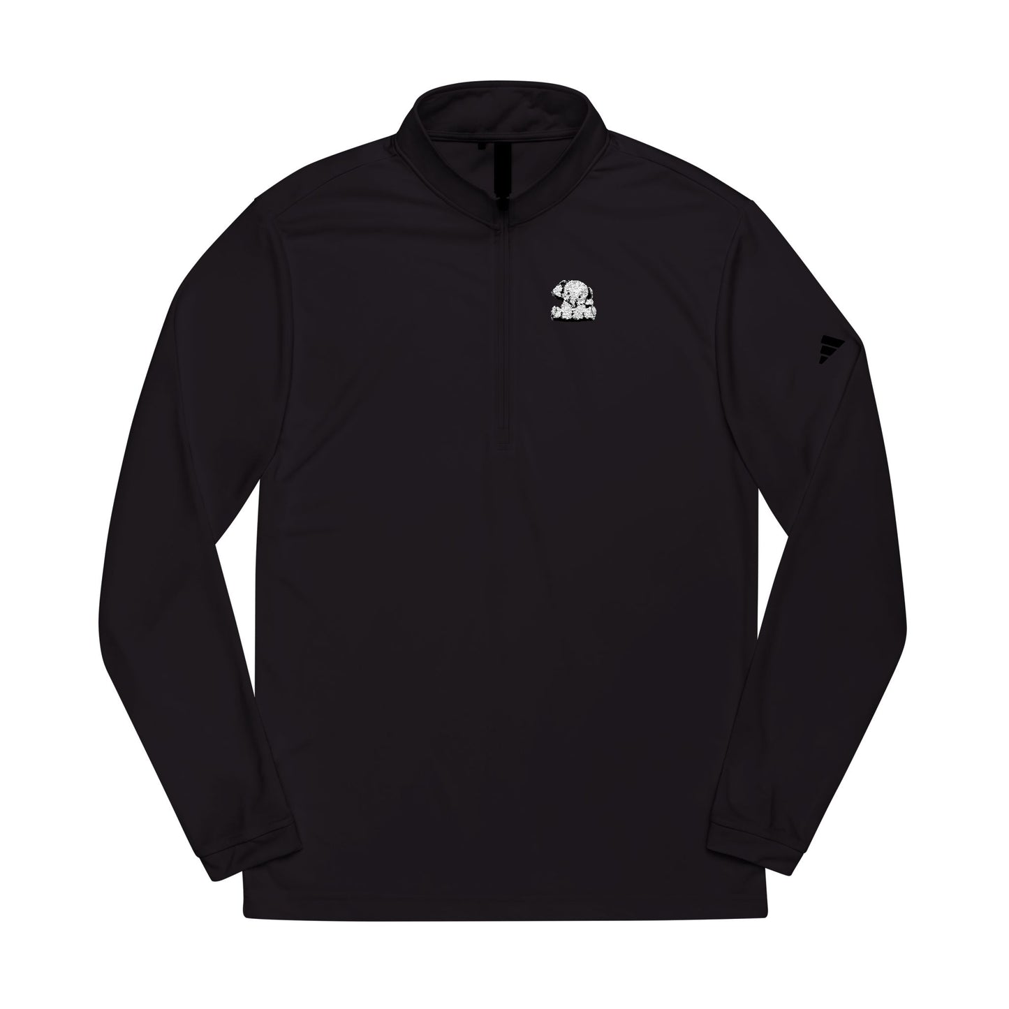 adidas® Embroidered Quarter-Zip Pullover - Stylish Activewear for Fitness Enthusiasts