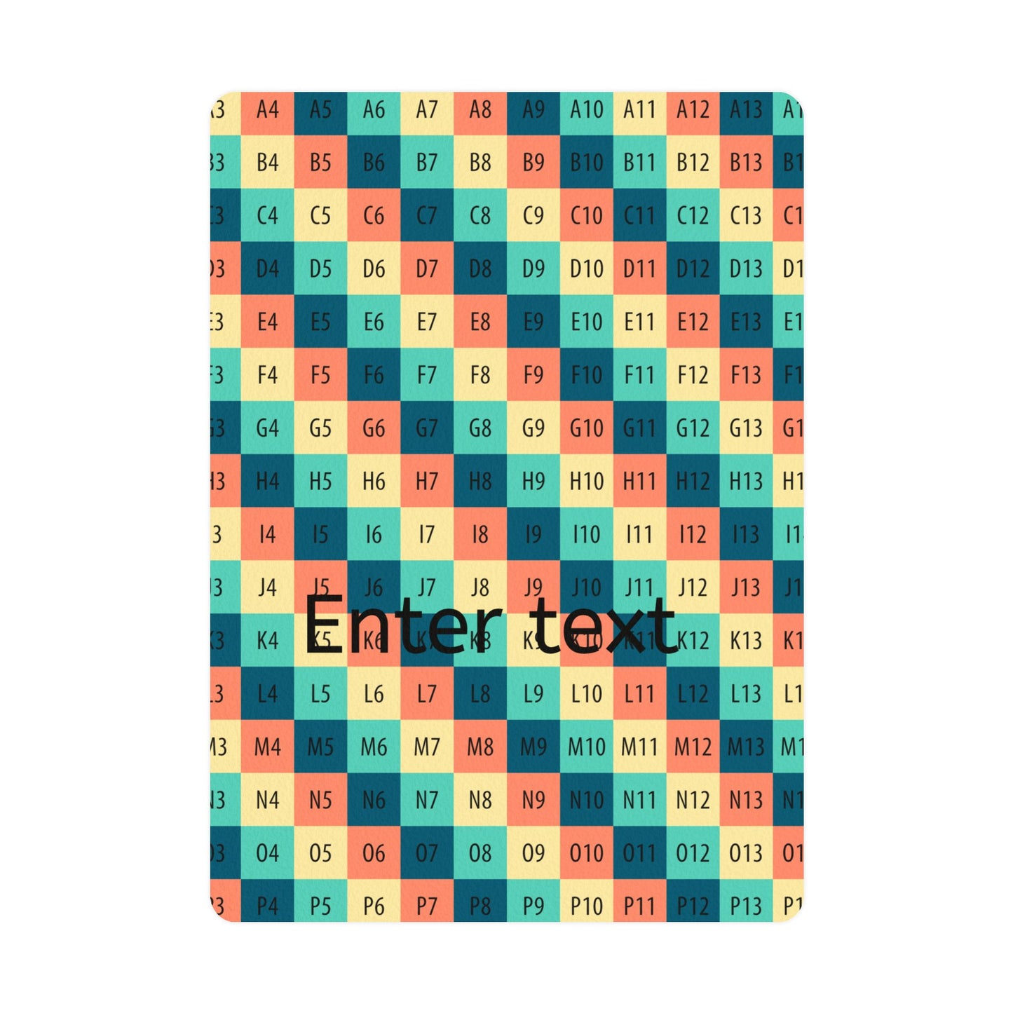 Customizable Postcards Set - Colorful Grid Designs for Personal Greetings