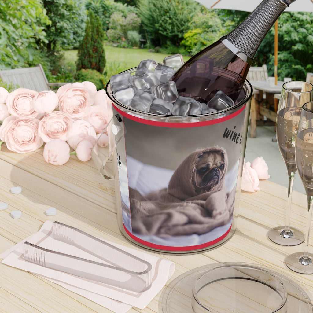 Ice Bucket with Tongs