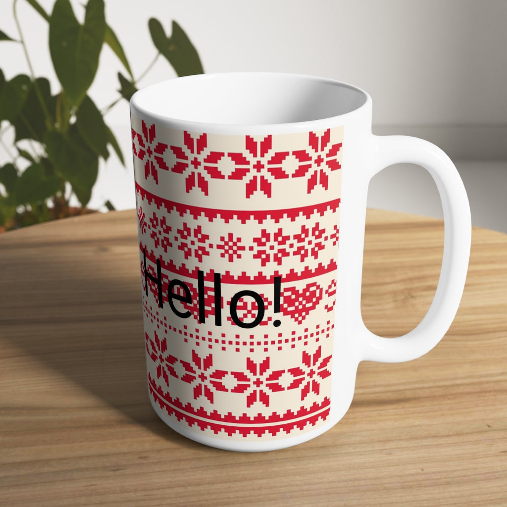 White Ceramic Mug, 11oz and 15oz