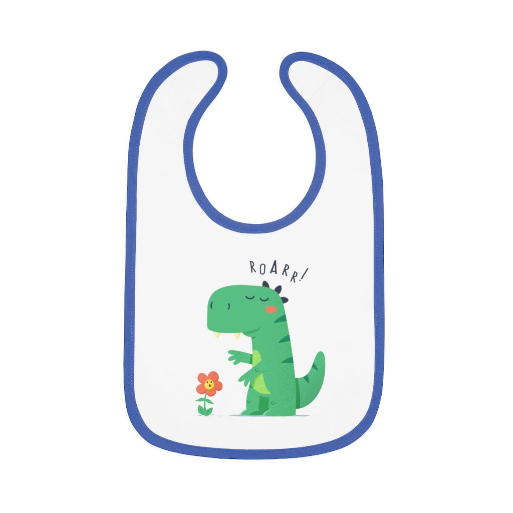 Baby Contrast Trim Jersey Bib