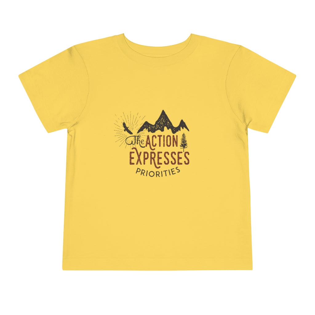 Action Expresses Priorities Kids T-shirt