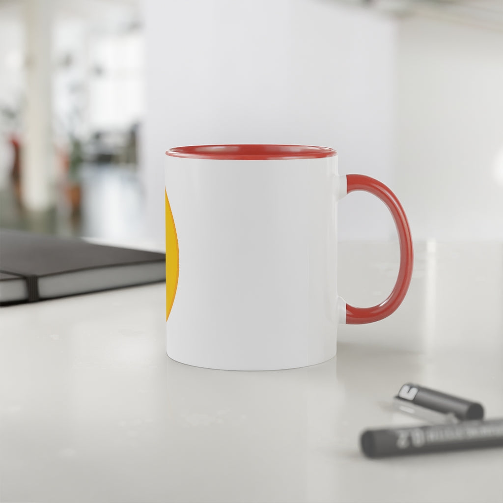 White Accent Mug, 11oz