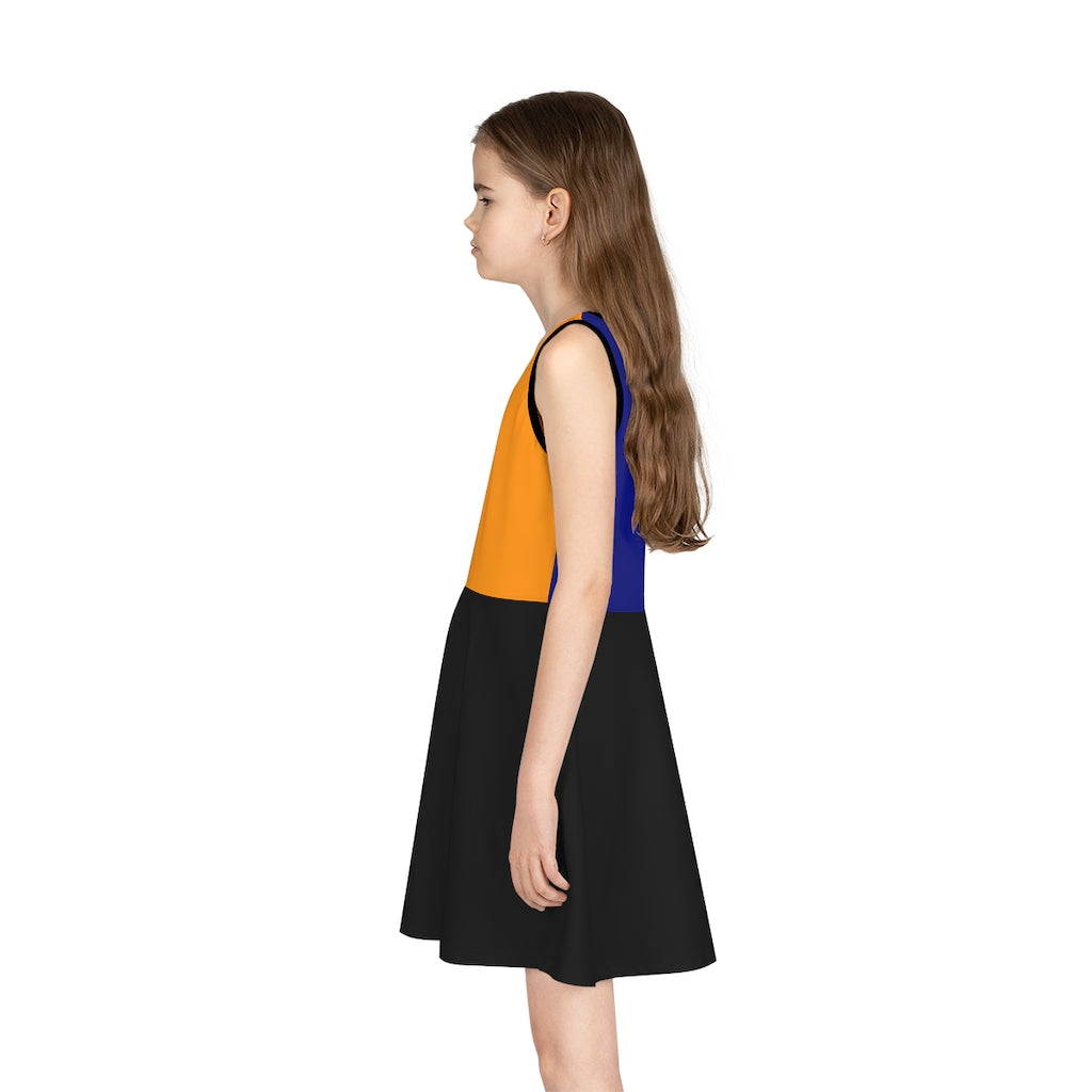 Girls' Sleeveless Sundress (AOP)