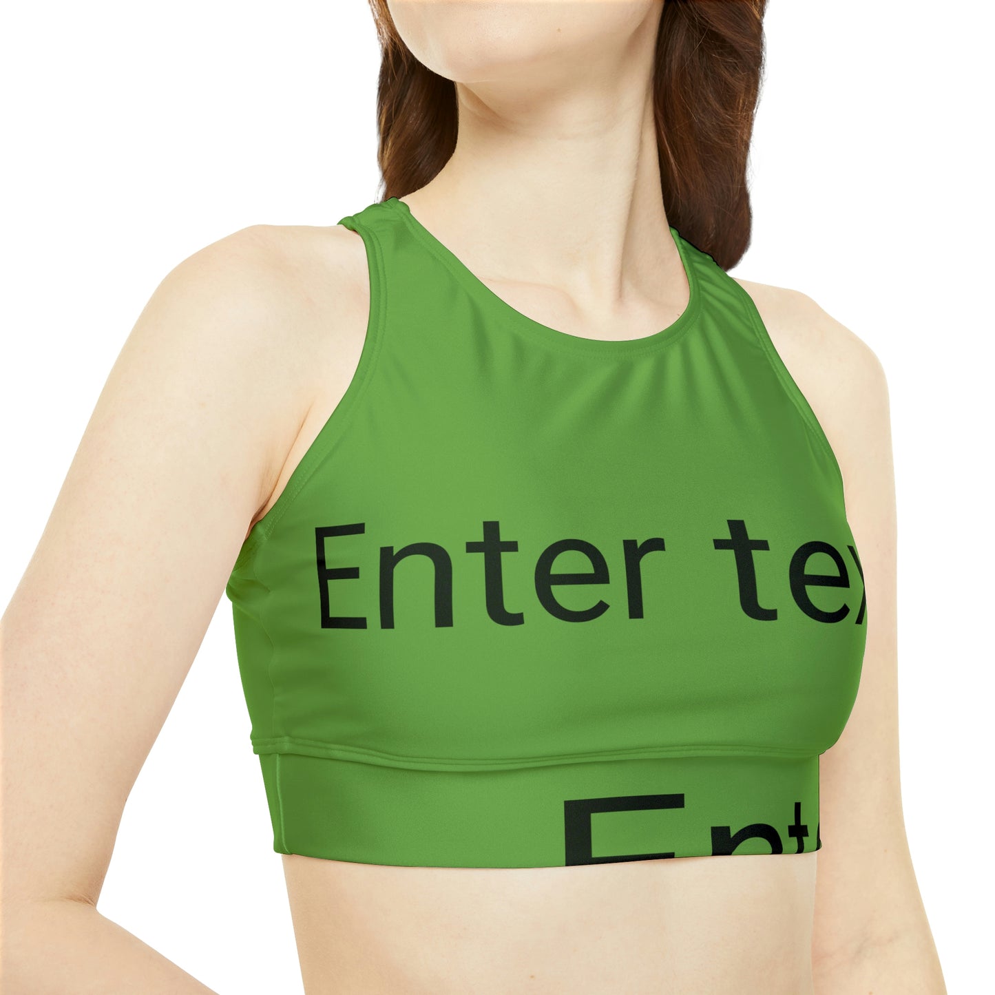 High Neck Crop Bikini Top