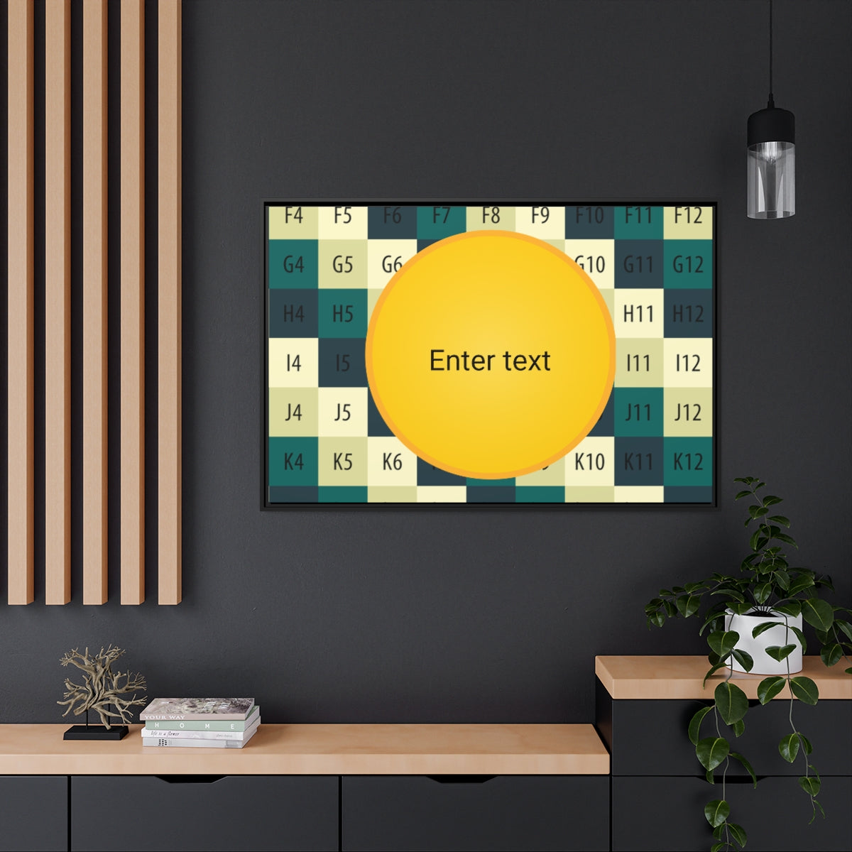 Matte Canvas, Black Frame