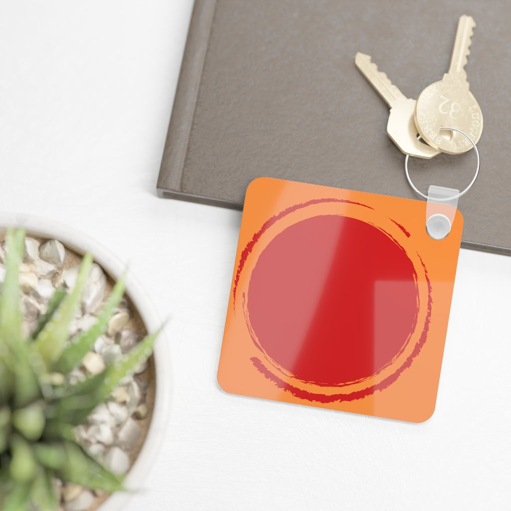 Square Photo Keyring