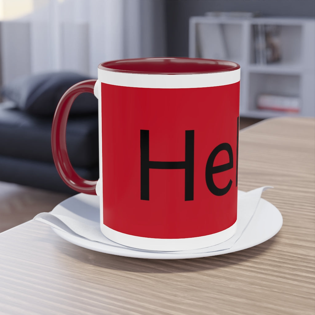 Two-Tone Coffee Mug, 11oz