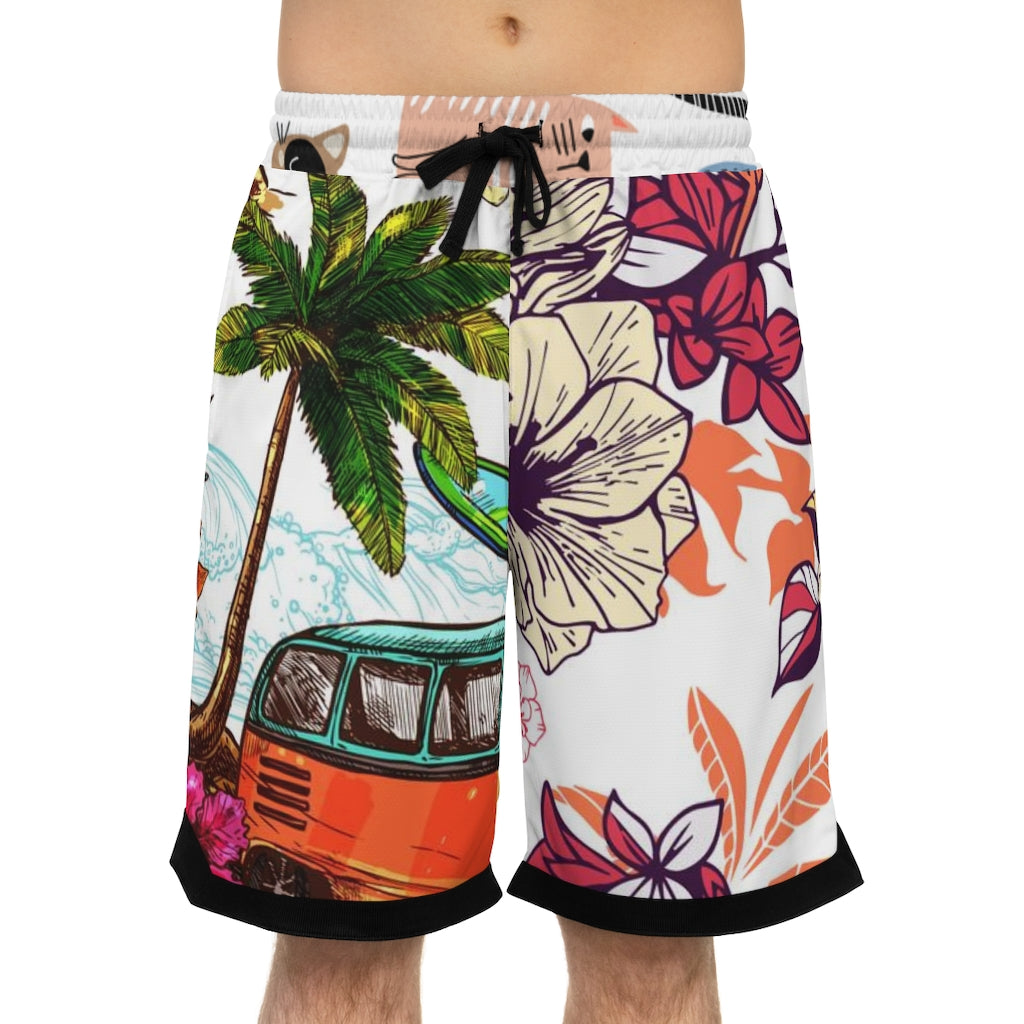 Basketball Rib Shorts (AOP)