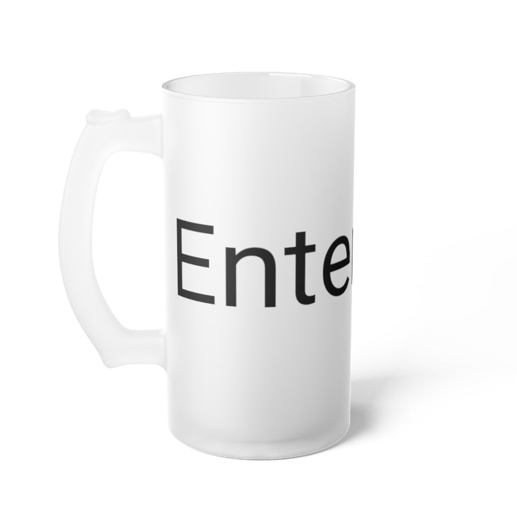 16 oz. Frosted Glass Stein