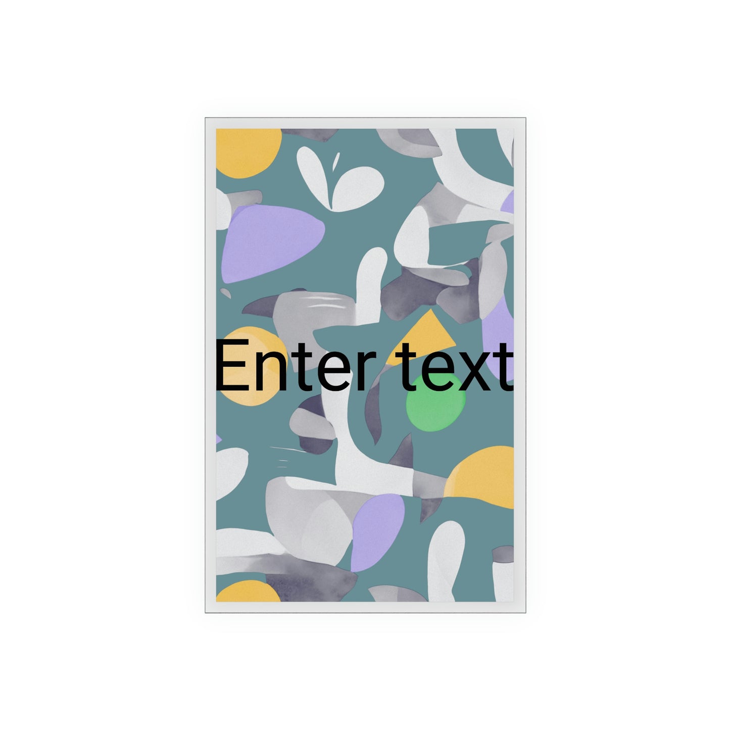 Acrylic Sign with a Wooden Stand