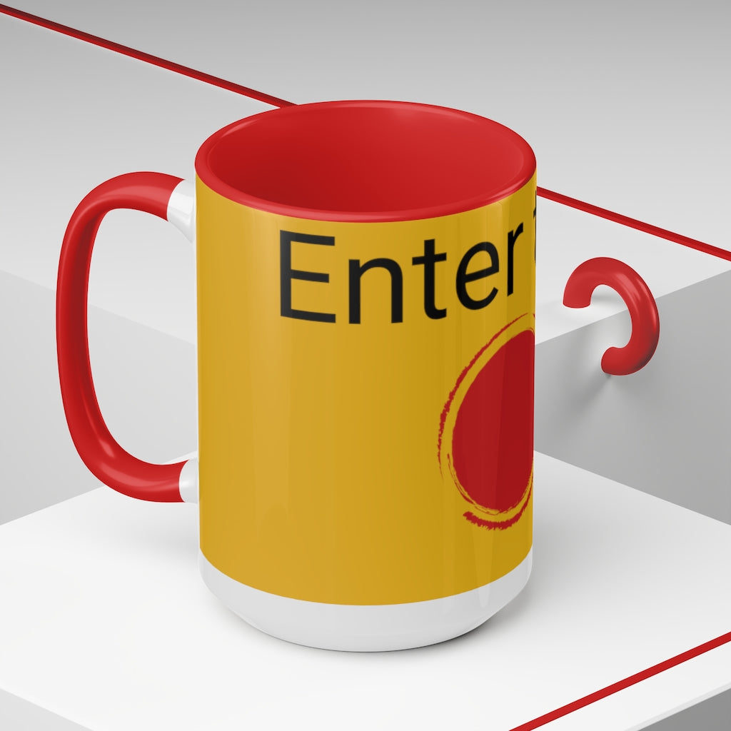 Two-Tone Coffee Mugs, 15oz