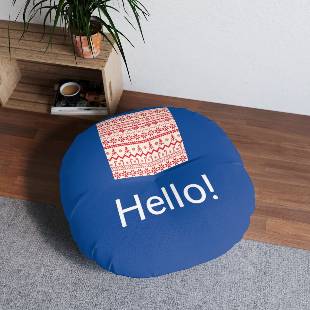 Tufted Floor Pillow, Round
