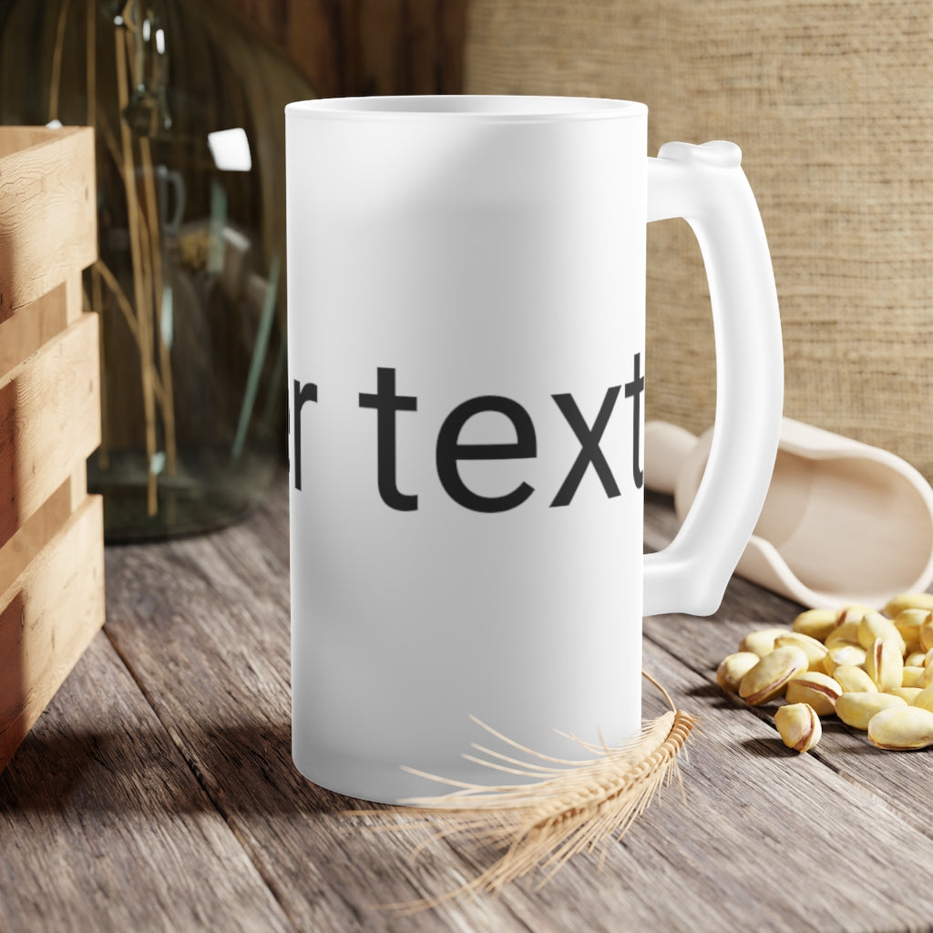 16 oz. Frosted Glass Stein