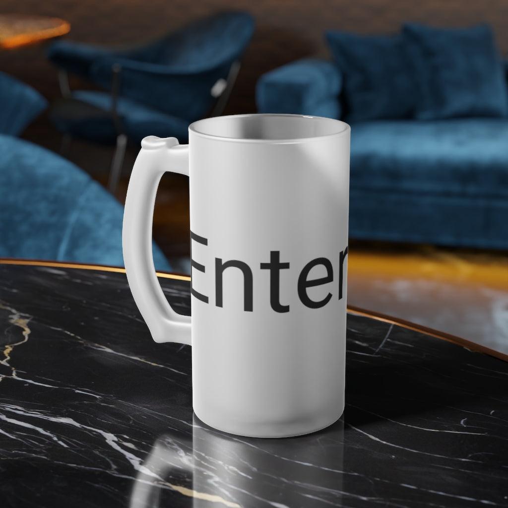 16 oz. Frosted Glass Stein