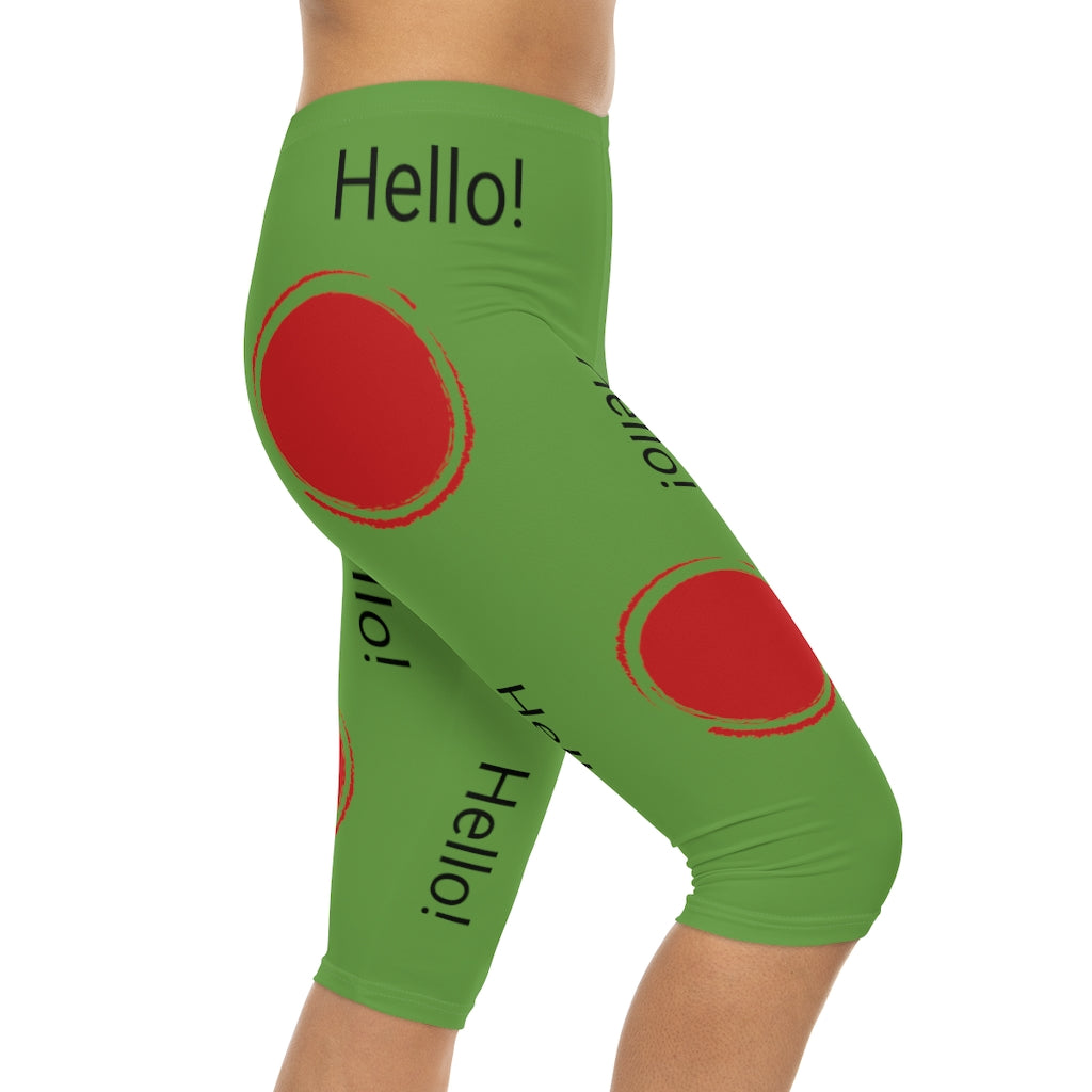 Women’s Capri Leggings (AOP)