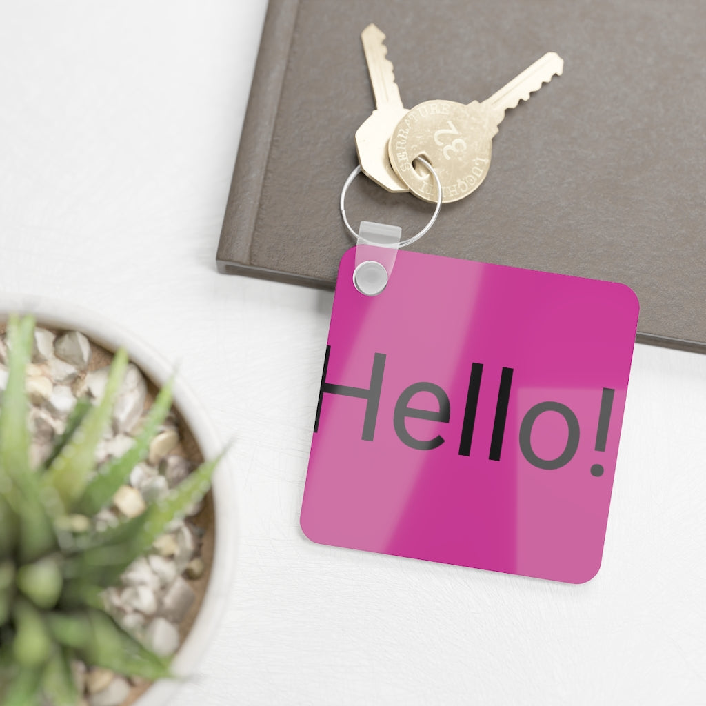 Square Photo Keyring