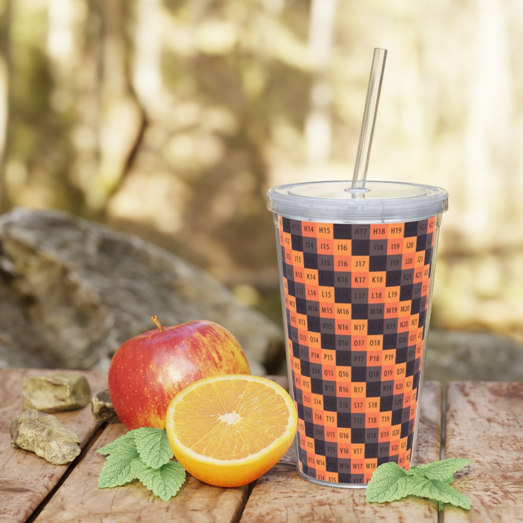 Plastic Tumbler with Straw