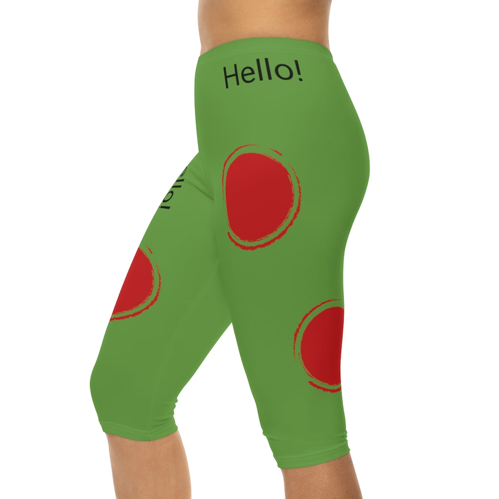Women’s Capri Leggings (AOP)