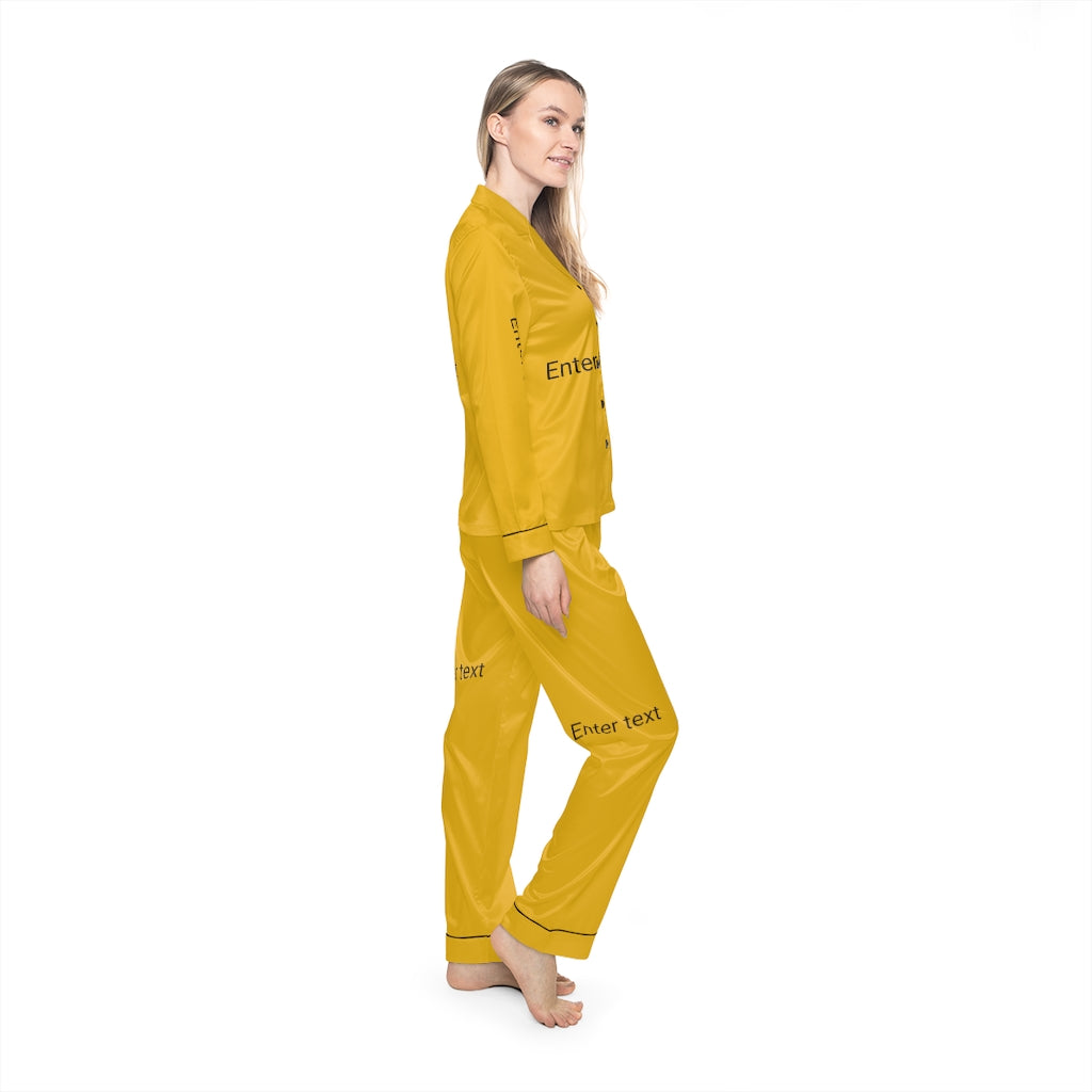 Women's Satin Pajamas (AOP)