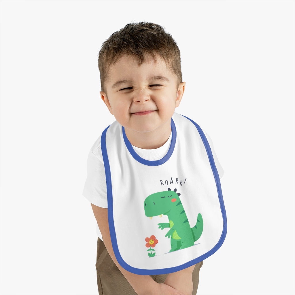 Baby Contrast Trim Jersey Bib
