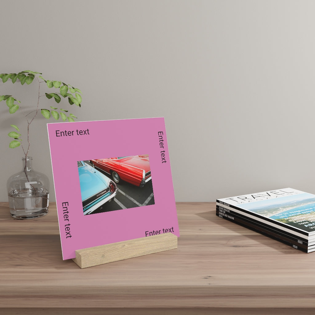 Gallery board with stand