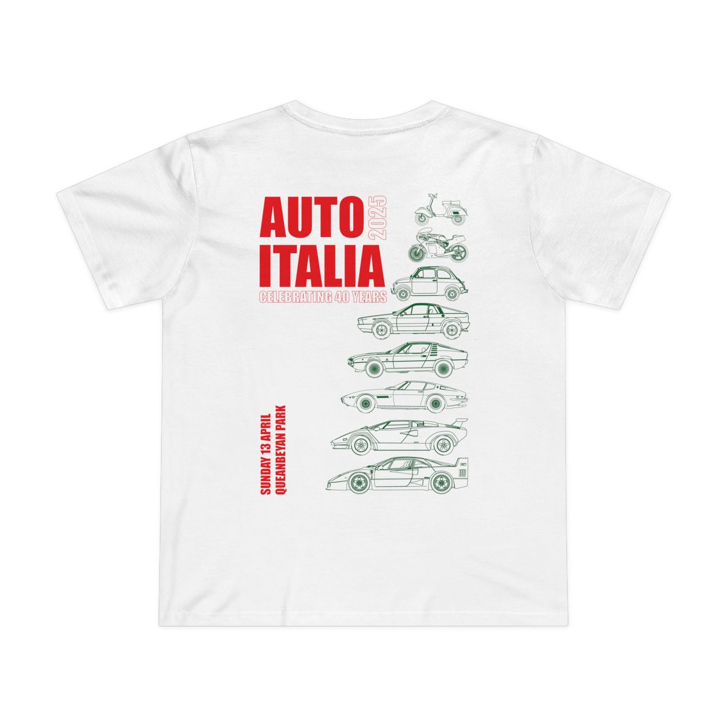 Women’s Auto Italia Graphic Tee - Celebrate Italian Cars