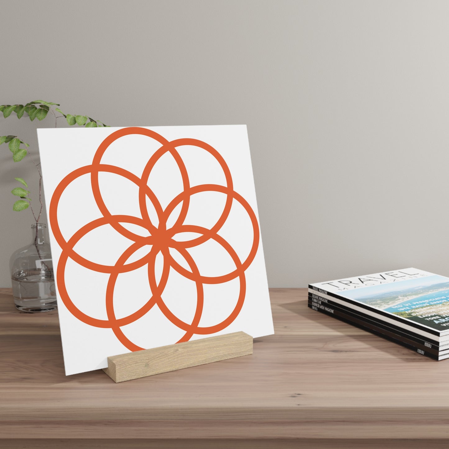 Decorative Gallery Board with Stand - Modern Art Display for Home & Office