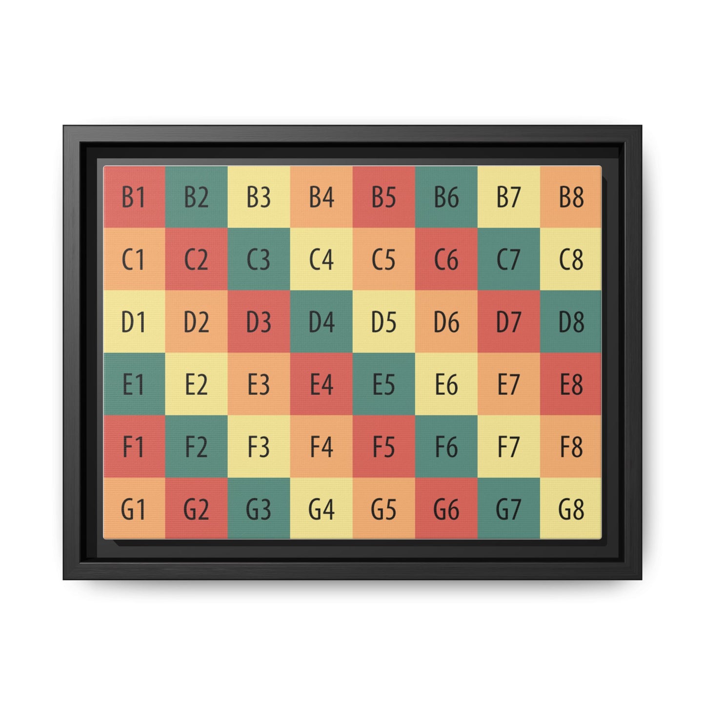 Matte Canvas, Framed (Multi-color)