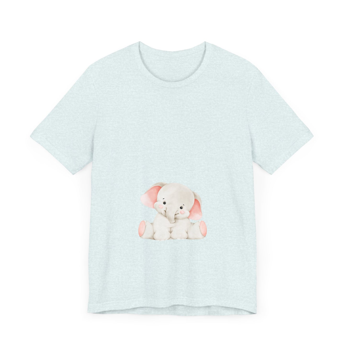 Cute Elephant Graphic Unisex Tee - Adorable Animal Lover Shirt