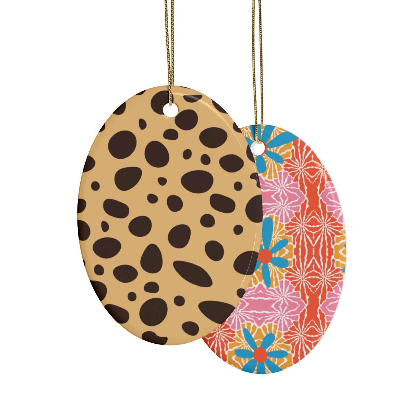 Vibrant Ceramic Heart Ornaments for Holidays & Celebrations - Pack of 1, 5, 10, or 20